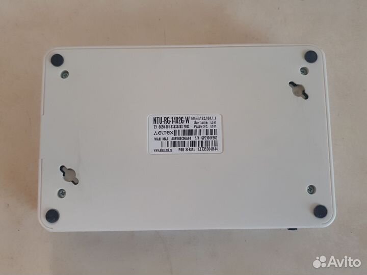 Роутер оптический терминал Eltex NTU-RG-1420G-W