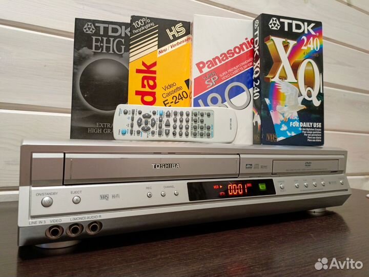 DVD VHS комбо 6 голов Hi-fi стерео ду Toshiba