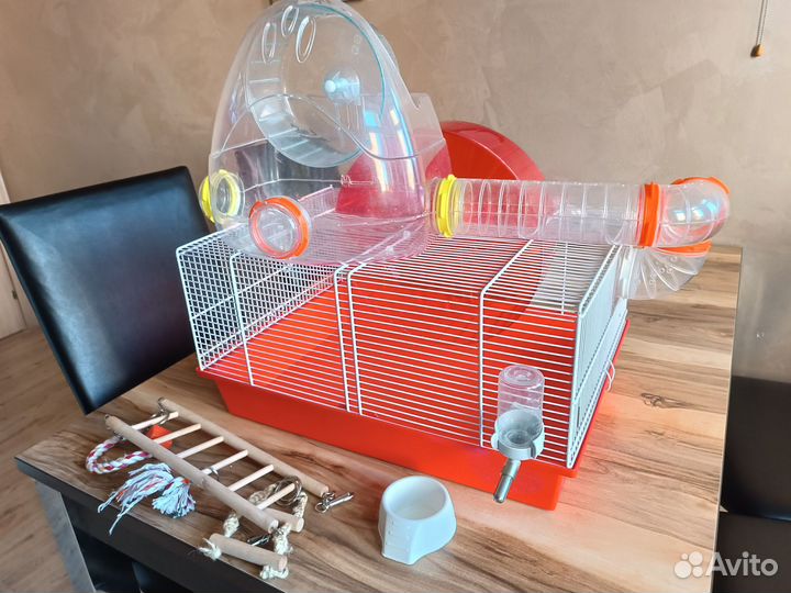 Клетка для хомяка с трубами. Готовый комплект. бу