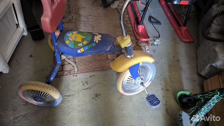 Детский трехколесный велосипед бу