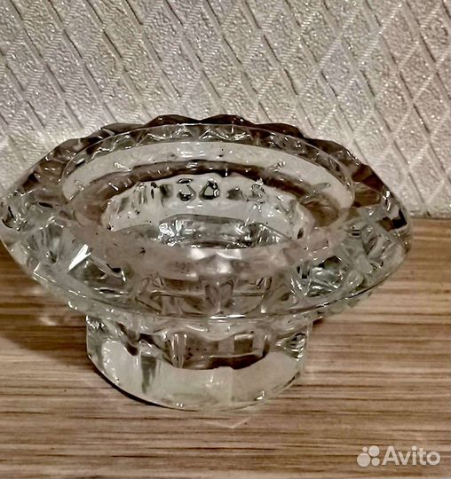 Старинный подсвечник хрустальное