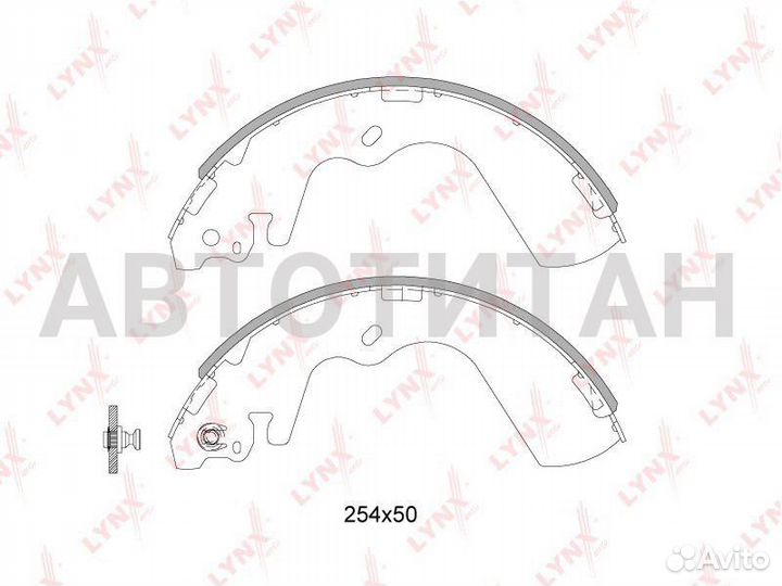 BS-3603 Колодки тормозные lynxauto