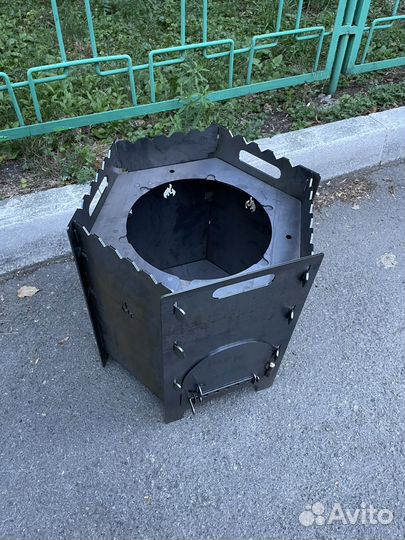 Печь под казан разборная 3 мм