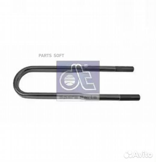 DT spare parts 4.40340 Стремянка задней рессоры MB truck MK/SK ширина 101мм/длина: 460 мм,размер рез