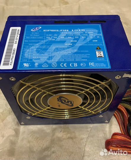 Бп для пк FSP Epsilon 1010W в ремонт, на запчасти