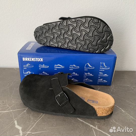 Сабо Birkenstok boston black черные