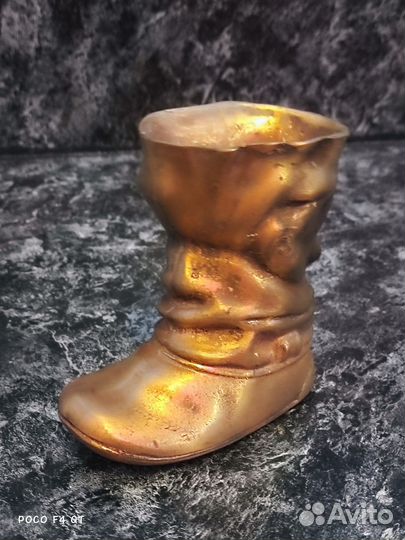 Сапог пепельница куса касли каслинское литье СССР