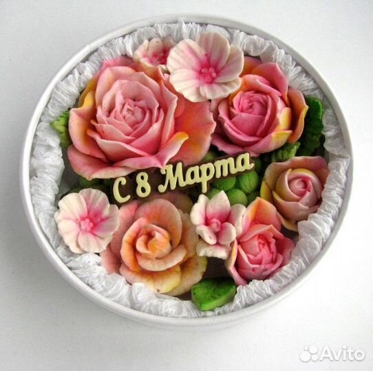 Цветы из зефира