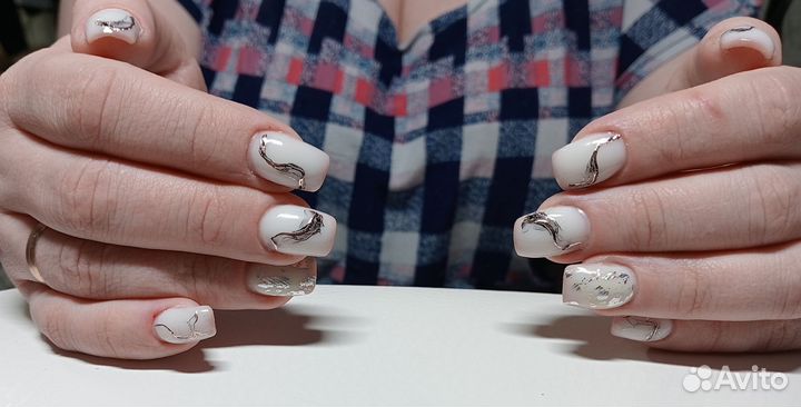 Маникюр на дому наращивание ногтей