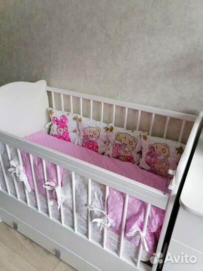 Бортики в детскую кроватку
