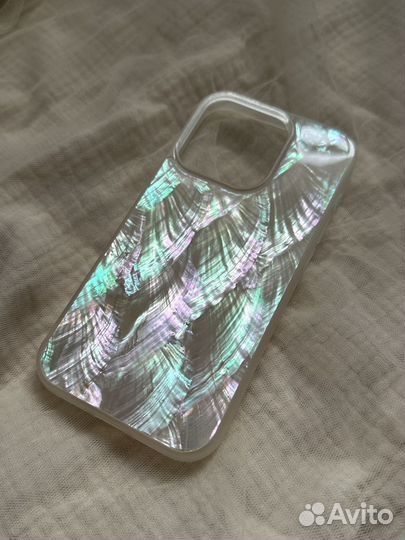 Чехол kzdoo на iPhone 14 pro с перламутром