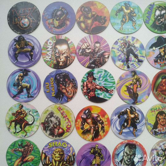 Фишки кепсы Mortal Kombat 3 Dunkin Caps 90е 00е