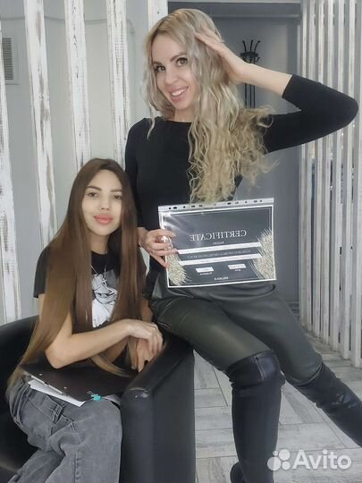 Наращивание волос модель