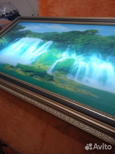Живая картина водопад 98*48см