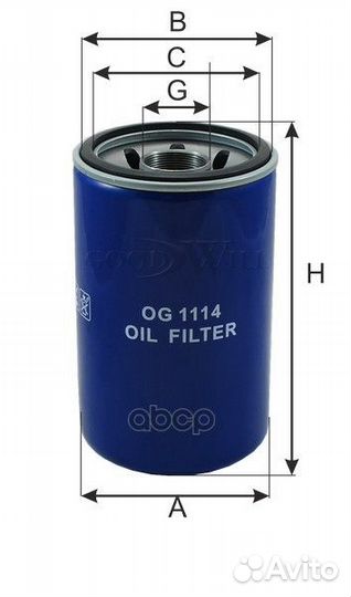 Фильтр масляный HCV OG1114 Goodwill