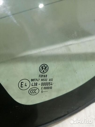 Стекло глухое заднее Volkswagen Polo 1.6 2015-2020