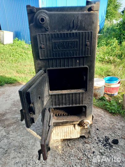 Чугунный твердотопливный котел бу