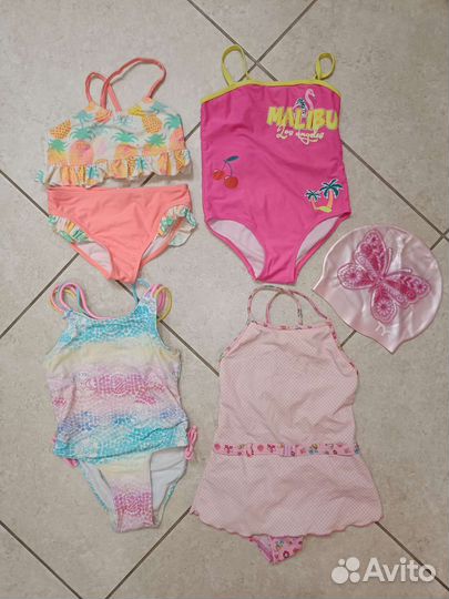 Купальники для плавания на девочку 4-5 лет 110см