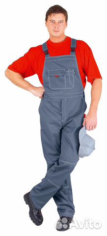 Полукомбинезон мужской летний «Сити» серый