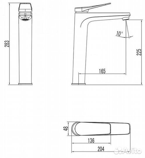 LeMark LM3709BL Смеситель для раковины