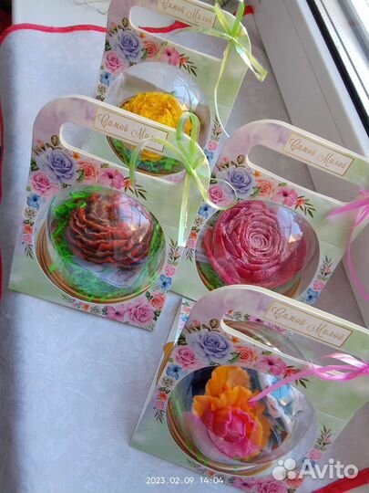 Мыло ручной работы в куполе на 8 марта