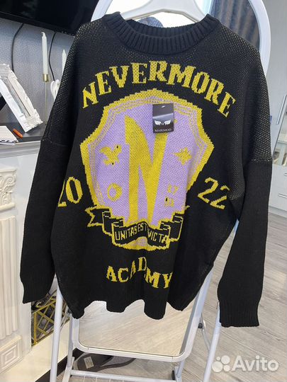 Свитер кофта Nevermore academy oversize