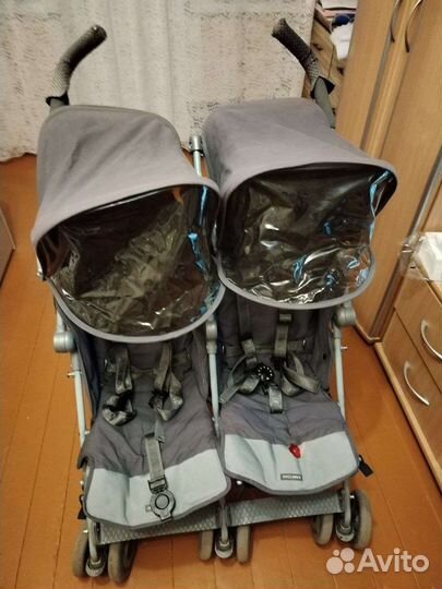Коляска трость для двойни