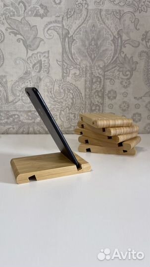 Подставка для телефона IKEA деревянная