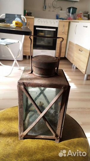 Фонарь Железнодорожный бытовой старинный СССР