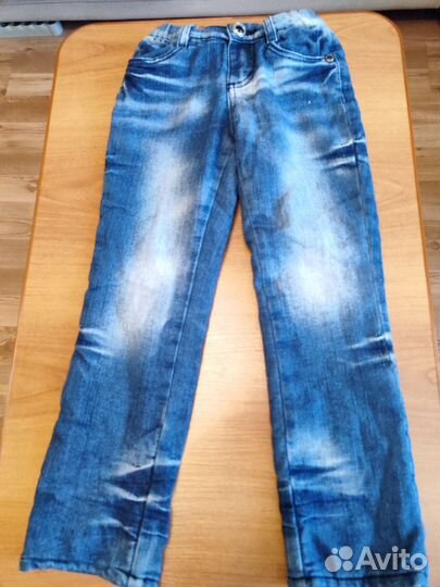 Джинсы детские утеплённые