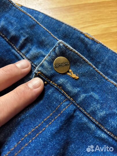 Джинсы carhartt широкие