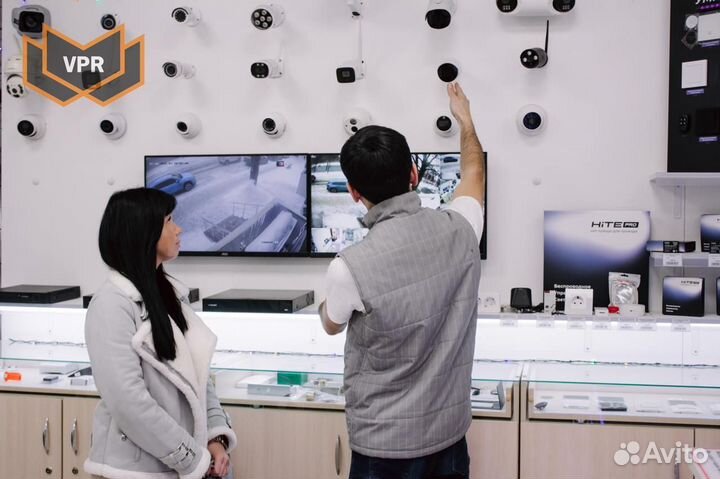 Камера видеонаблюдения с установкой