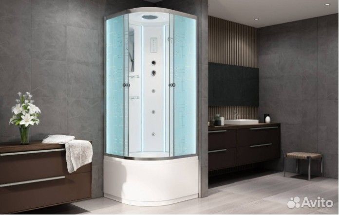 Душевая кабина AvaCan EM4510 LED с гидромассажем