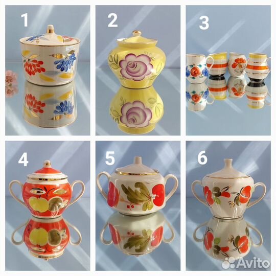 Сахарница/молочник фарфор Полонне, Барановка, 60 е