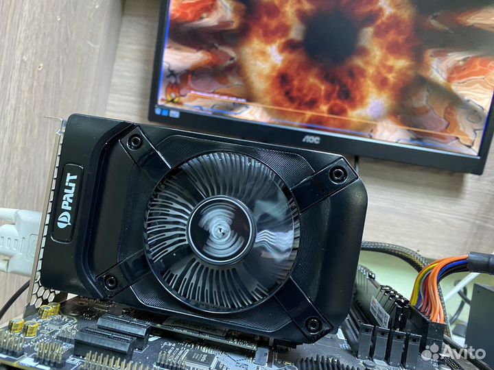 Новая видеокарта Palit 1050ti 4Gb 1 год гарантия