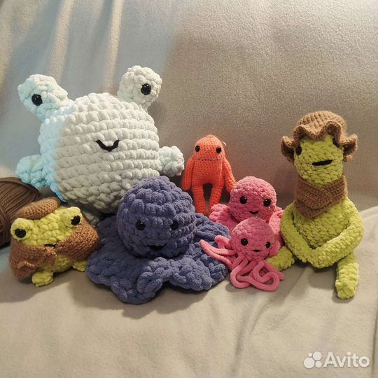Вязаные игрушки амигуруми ручной работы