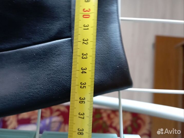 Кожаная юбка длинная