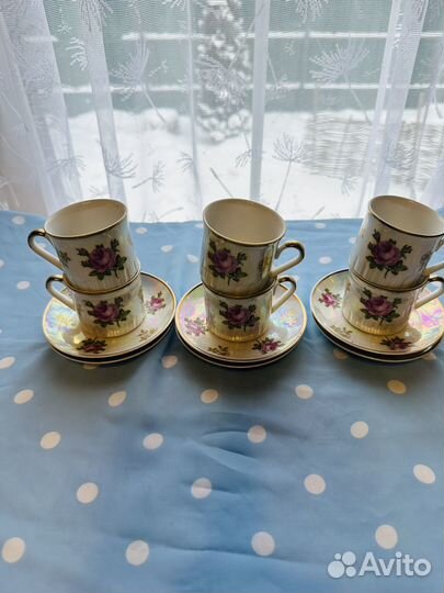 Чайно кофейный сервиз ГДР, винтаж