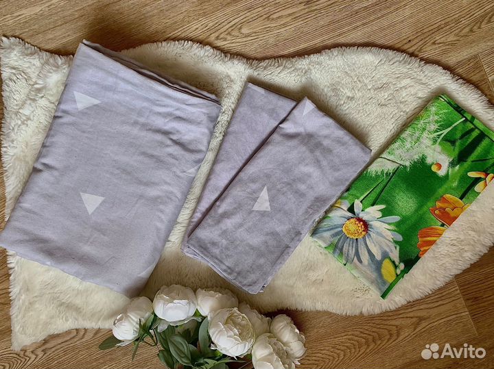 Постельное белье 2 спальное б/у