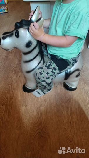 Игрушка - прыгалка - качалка ослик