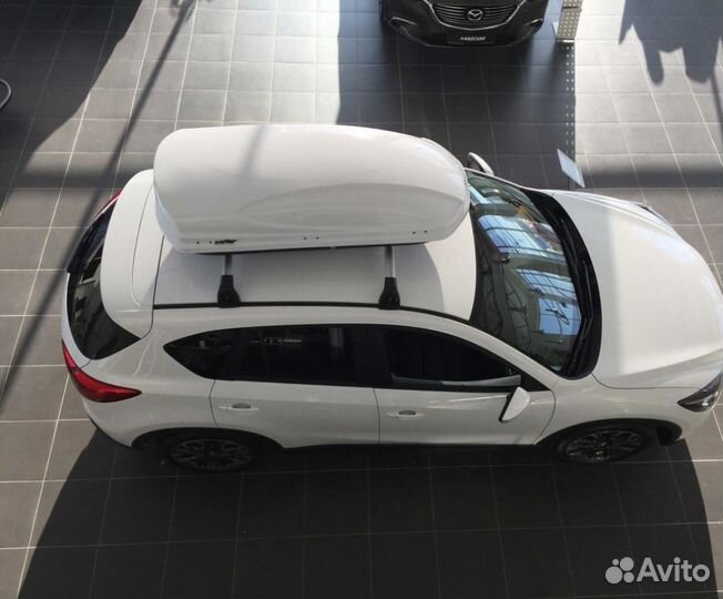 Авто бокс багажник на крышу 430л белый