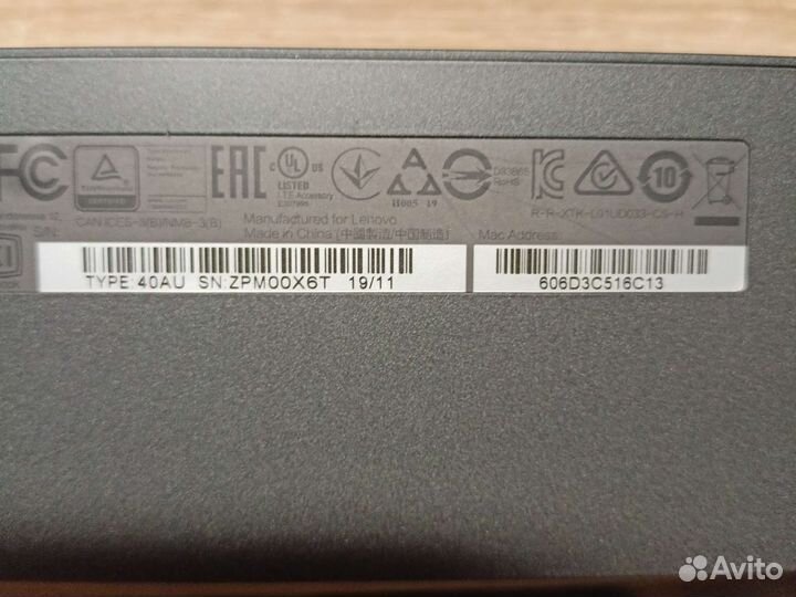 Док-станция для ноутбука Lenovo USB-C Mini Dock