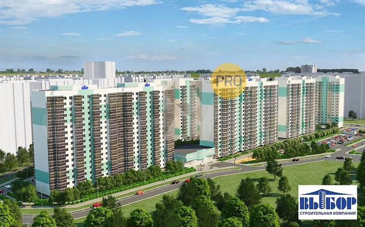 2-к. квартира, 55,7 м², 11/17 эт.