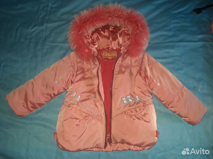 Комбинезон зимний для девочек 86 см (1-2 года)