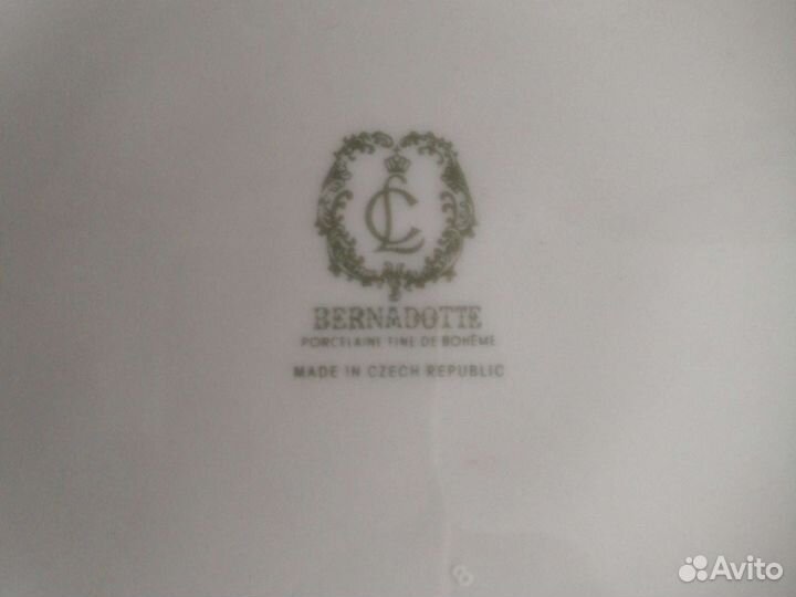 Посуда Bernandottе.Чехия.Новая