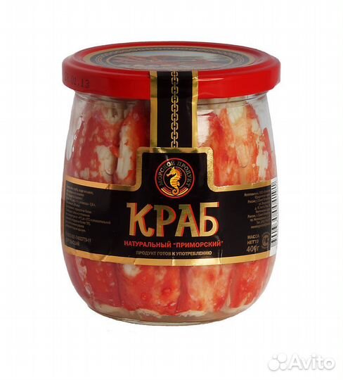 Мясо краба,печень трески