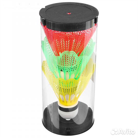 Волан для бадминтона, 3 шт., пластик