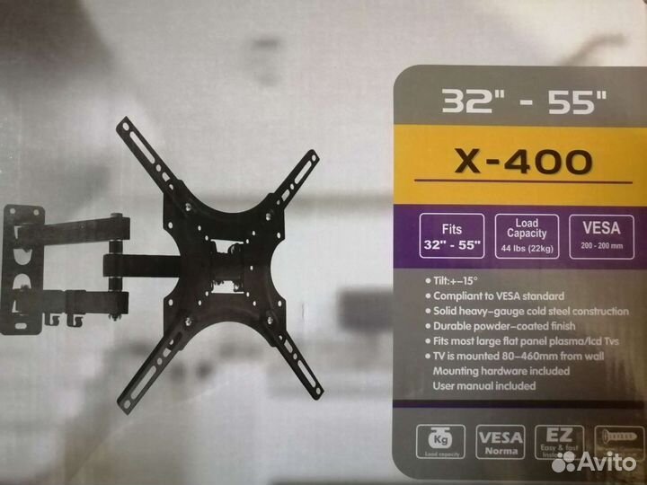 Кронштейн X 400 для тв 32