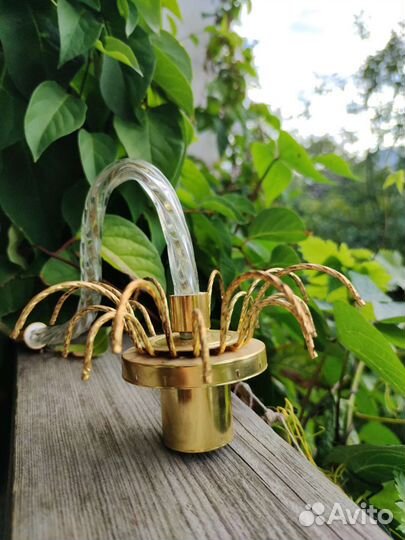 Светильник основа СССР редкий паук хрусталь