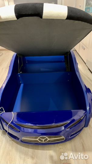 Детская кровать машина с матрасом